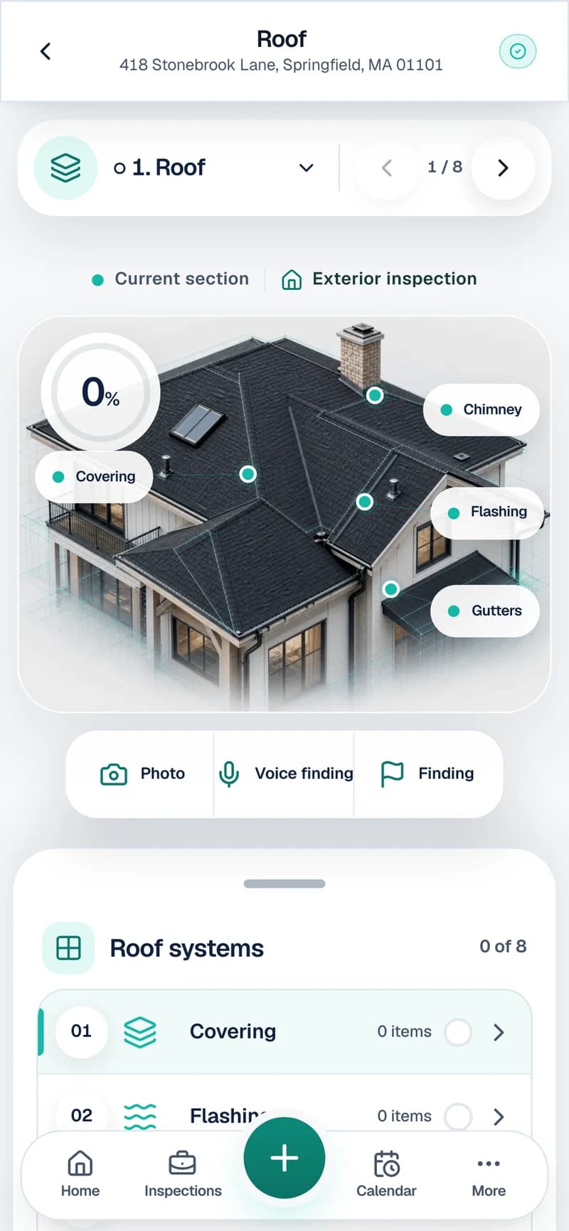 SightSpec's actual mobile inspection workflow
